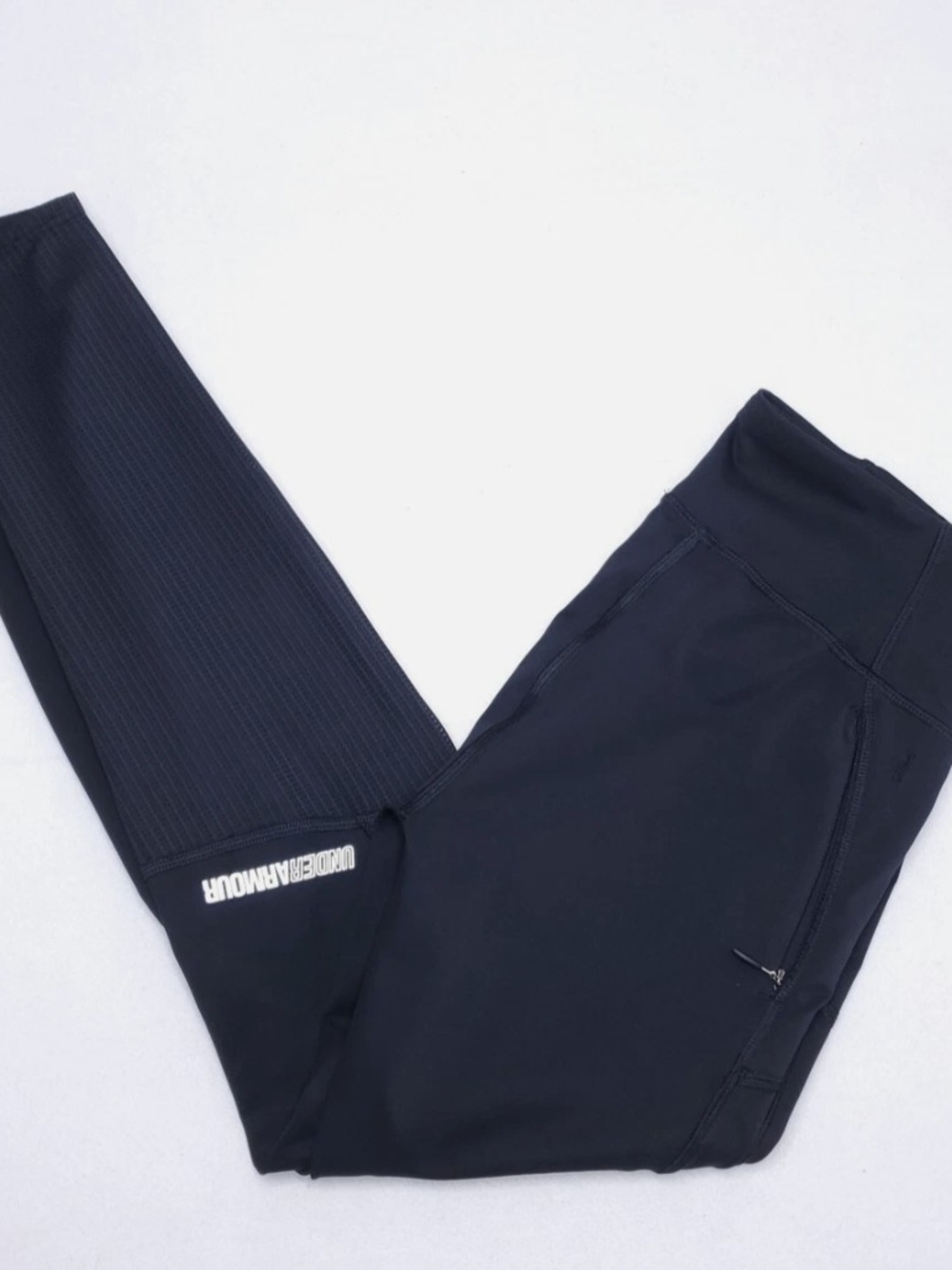 Under Armour Heatgear Compression Pants Black Reflective Tight Leggings womens M